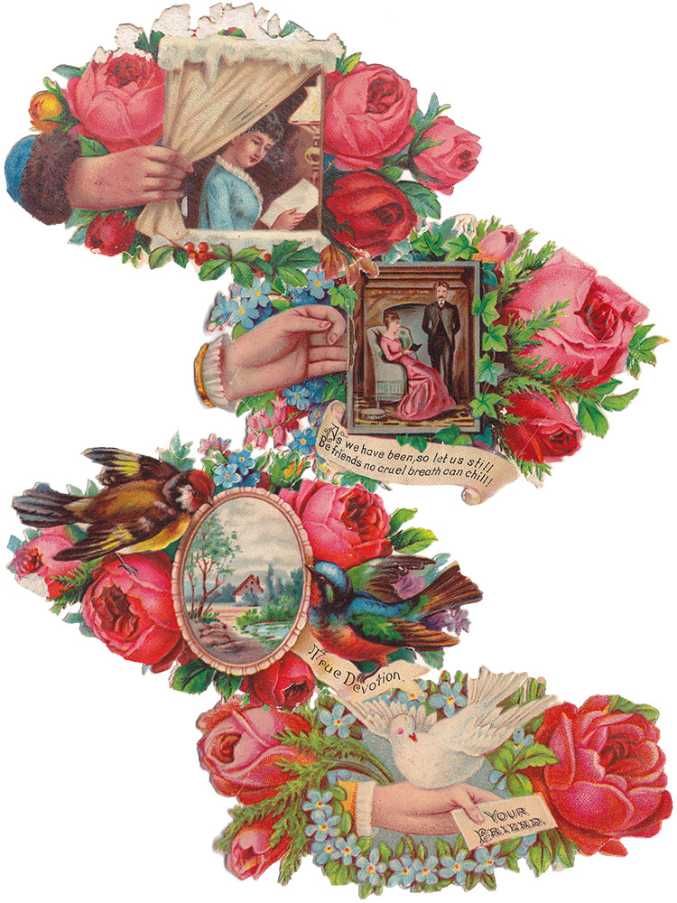 Vintage Valentine Cards, Set&nbsp;1