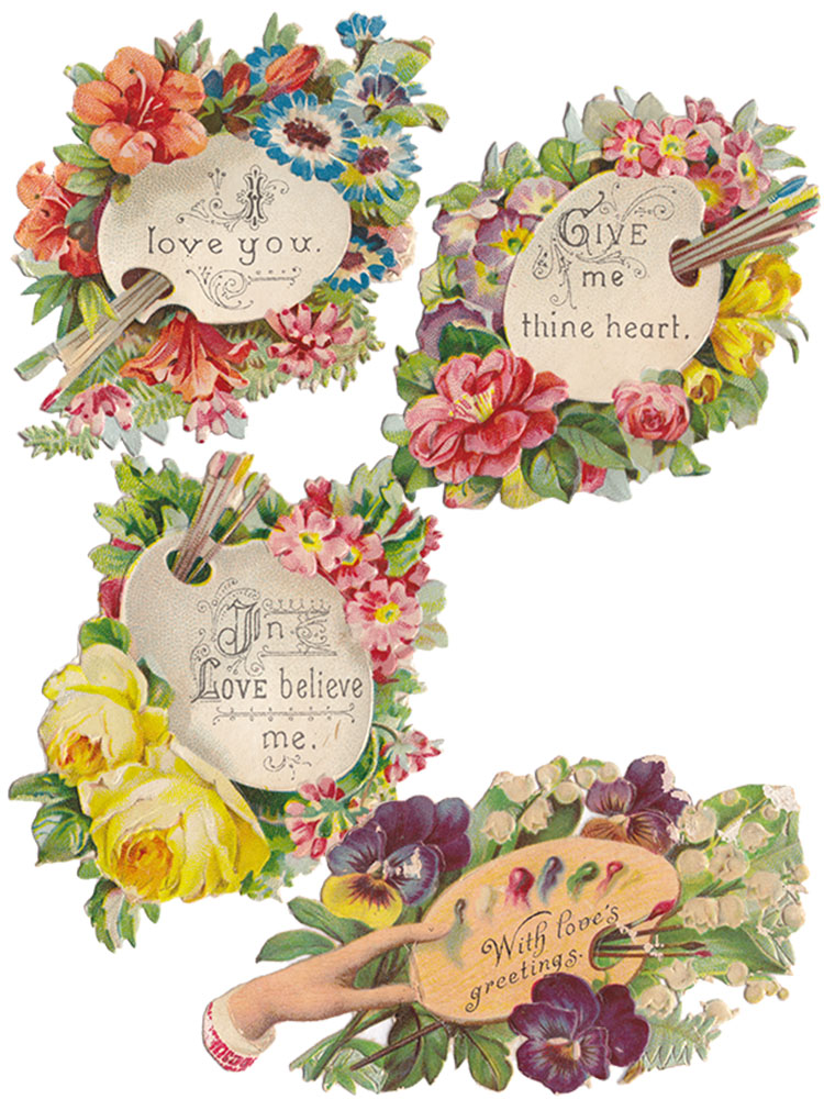 Vintage Valentine Cards, Set&nbsp;3