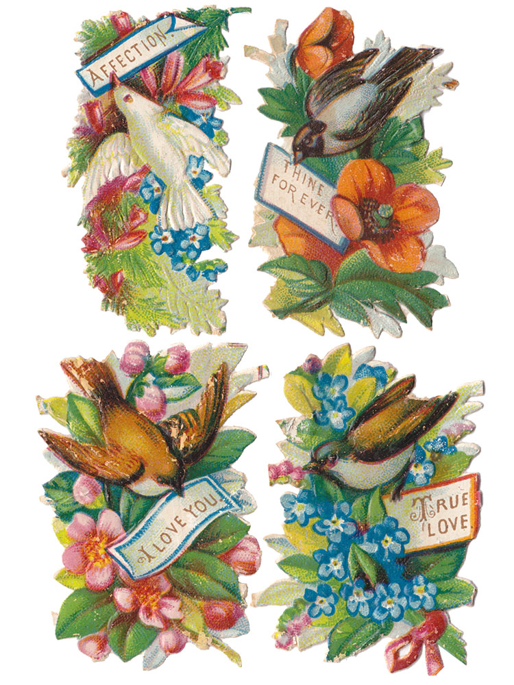 Vintage Valentine Cards, Set&nbsp;5