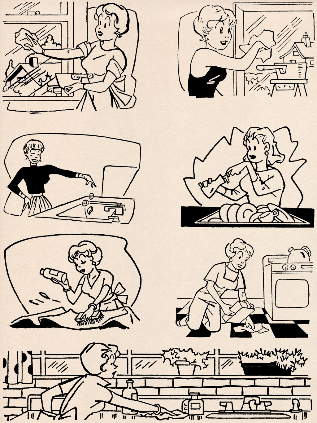 1962 Housewife Printables: Cleaning&nbsp;1